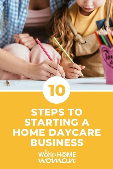 Starting a home daycare business can be an excellent opportunity if you love kids and the idea of being your own boss. Find out how to start! via @theworkathomewoman