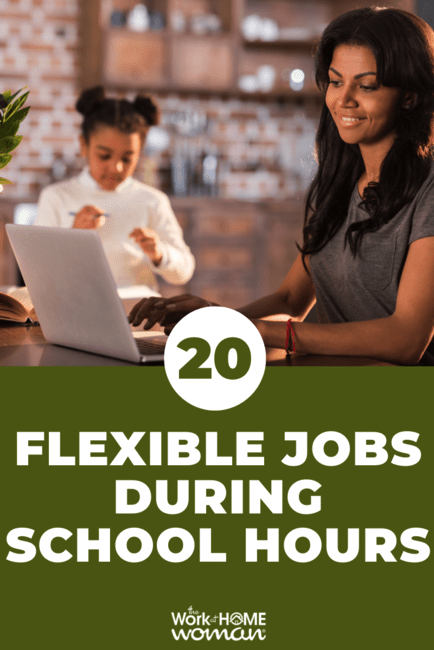 Working from home during school hours is the dream of many moms. Here are 20 of the best flexible jobs for moms to fit in around school. #parttime #extracash #ideas