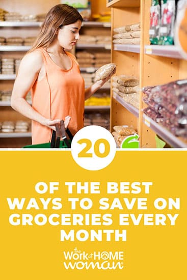 There are plenty of ways you can shop smart while grocery shopping. Here are some simple tips on how to save on groceries every month. via @theworkathomewoman