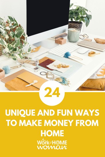 Are looking for easy ways to add extra cash to your wallet? Would you like to work-at-home? Here are some fun and unusual ways you can make money from home. #workfromhome #oddjobs #makemoney #sidegigs #sidehustle #workathome #earnmoney https://www.theworkathomewoman.com/fun-make-money-from-home/ ‎