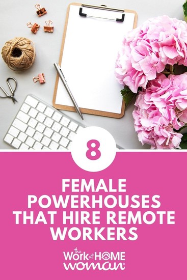 Want a work-from-home job that does more than just pay the bills? Check out these 8 inspiring female powerhouses that hire remote workers. #remote #workfromhome #workathome #jobs #career