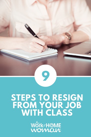 Submitting a resignation letter is nerve-wracking, but it also reflects your professionalism. Here's how to resign from your job with class. #career #quit #job via @theworkathomewoman