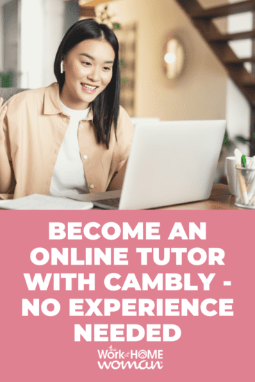 How would you like to get paid to speak English online? Then check out this at-home job! Click here to find out about becoming a Cambly tutor! via @theworkathomewoman