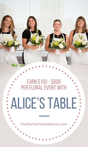Earn $150 - $600 Per Floral Event with Alice’s Table 