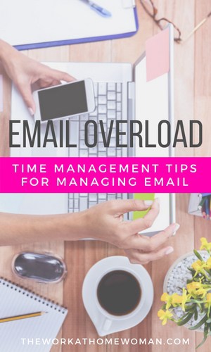 Does email consume your day? Here are some useful productivity tips for managing email, that will save you time, and help you conquer your email overload. #ad #email #productivity #business #spon via @theworkathomewoman