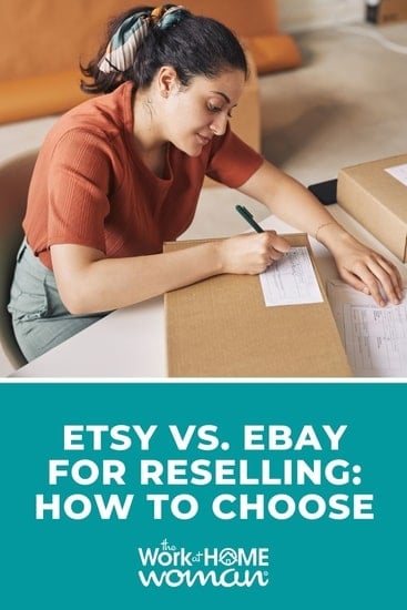 Are you interested in reselling stuff online, but you're not sure which platform to choose? Here are six things to consider when you're deciding between Etsy vs. eBay for reselling items online. #eBay #etsy #reseller