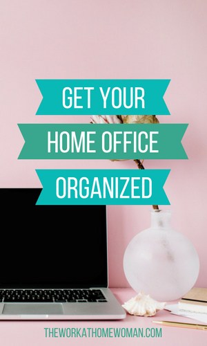 Want to get more done each day? Here's how to get your home office organized so you can get to the end of your to-do list each day. via @theworkathomewoman