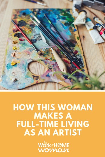 Would you love to make money from home while focusing on your passion? Here's how Anne Klar is able to make a full-time living as an artist. #artist #workfromhome #business via @theworkathomewoman