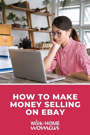 If you love scouring yard sales or second-hand stores, learn how to make money selling on eBay. You’ll be listing and shipping in no time! via @TheWorkatHomeWoman