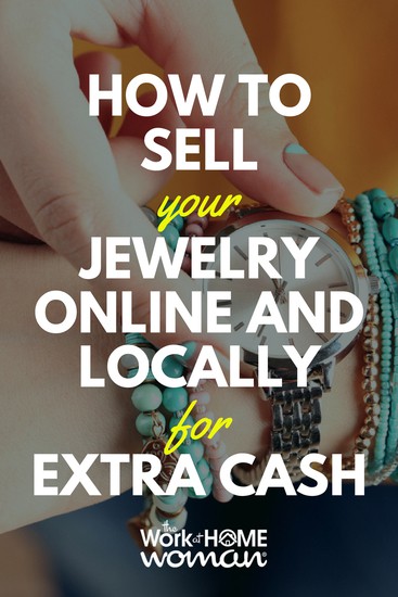 Do you have gold, platinum, or diamond jewelry that you'd like to sell for extra cash? Here's how to sell your jewelry online and locally for the most money. #sell #selling #jewelry #online #locally #makemoney #extracash https://www.theworkathomewoman.com/sell-your-jewelry/ via @theworkathomewoman