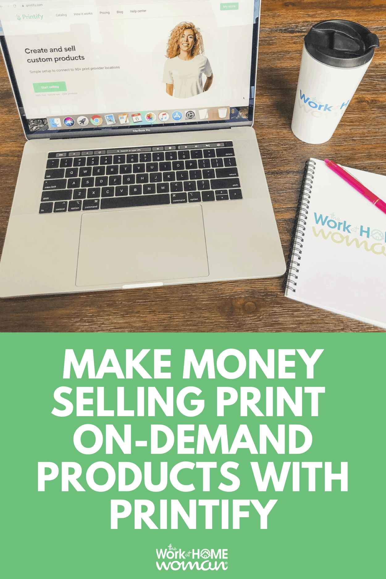 Got a clever idea or design for a t-shirt? Find out in this review, how you can make money selling print-on-demand products using Printify. #dropshipping #business #printondemand #makemoney #tshirts #review via @theworkathomewoman