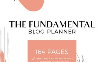 The Fundamental Blog Planner = 164 Pages