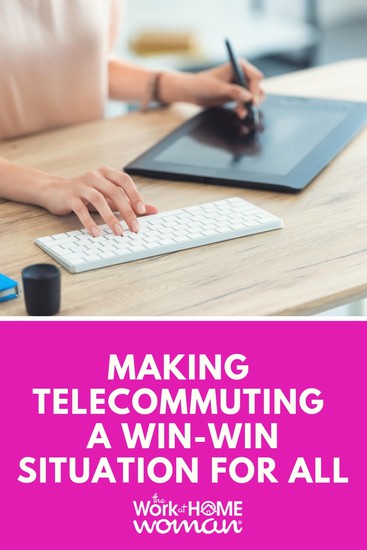 Telecommuting and working from home has never been easier, but how do you make it a win-win work situation for all? Use these tips to stay on top of your game! #workfromhome #workathome