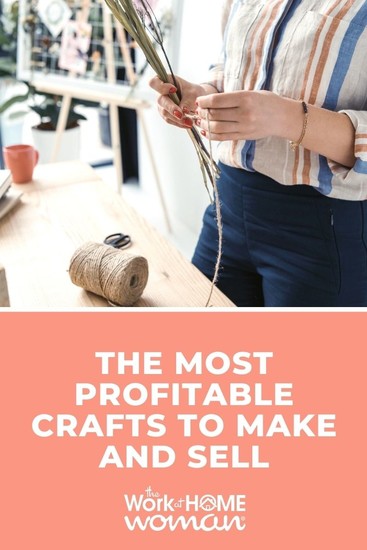 If you love creating and want to earn extra money, these are the most profitable crafts to make and sell. Turn your hobby into a side hustle! #extramoney #diy #online #handmade