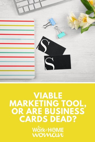 As a business owner, you have many ways you can market your business. But are traditional methods like using business cards dead or still a viable marketing tool? Find out in this informative article. #business #marketing  https://www.theworkathomewoman.com/business-cards-dead/ ‎