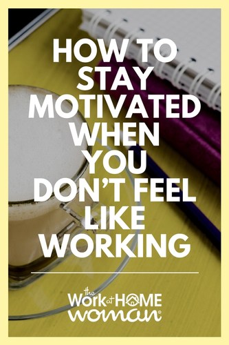 When you work from home, it’s imperative that you minimize distractions and that you maximize your work time. Not staying on task can have severe consequences. When you start to feel unmotivated to work, here is how to stay motivated when you don't feel like working. #career #work #motivation #workfromhome #job via @theworkathomewoman