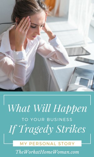 None of us like to think about death, illness, or loss, but it happens. Creating a backup plan for your business will alleviate stress and a loss of income. Here's what you need to know to get started. #business #backup #plan 