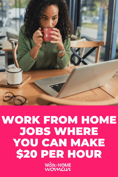 There are plenty of work-from-home jobs that pay a decent wage! Here are 10 remote jobs where you can make $20 per hour or more! #online #legit #makemoney