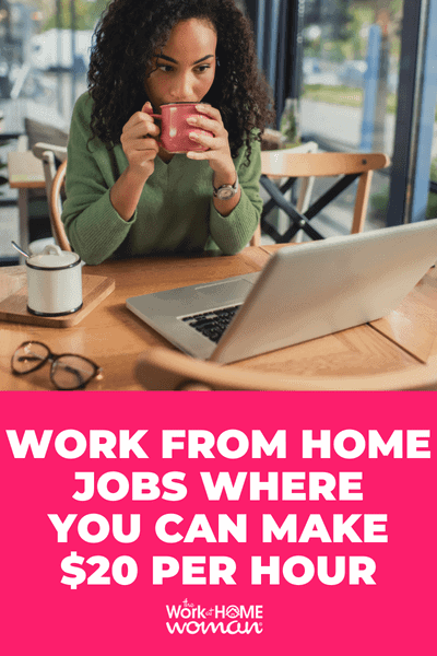 There are plenty of work-from-home jobs that pay a decent wage! Here are 10 remote jobs where you can make $20 per hour or more! #online #legit #makemoney via @theworkathomewoman