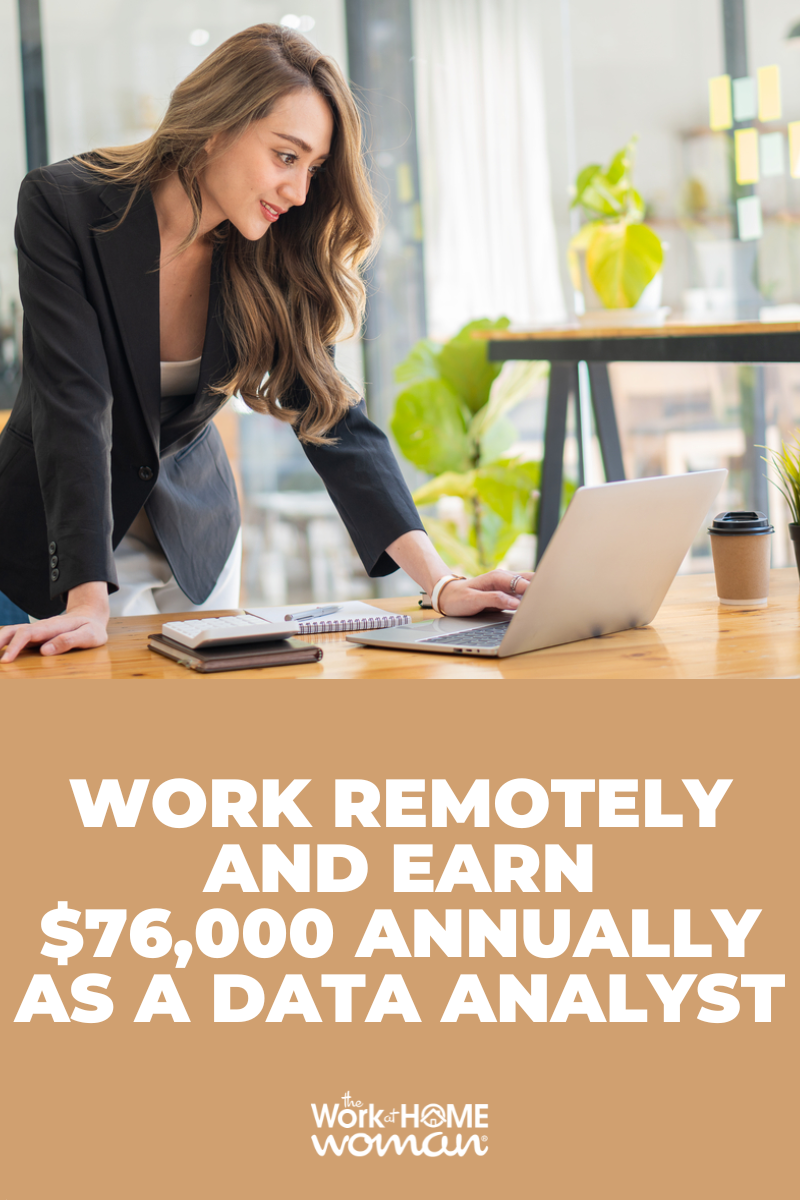 Do you want a high-paying career that you can do from home without a degree? Learn how to work from home as a data analyst! via @theworkathomewoman