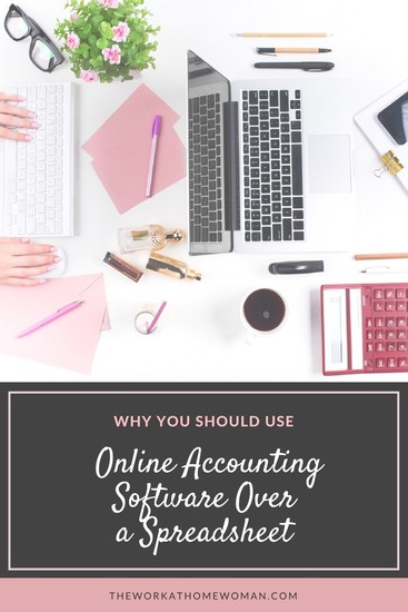 Are you managing your business' finances with a spreadsheet? If you just launched your at-home business or you've been running one for a while, but you've been using a spreadsheet to manage your business' bookkeeping — here are some reasons why you should use QuickBooks Online accounting software over a spreadsheet. #ad @QuickBooks via @theworkathomewoman